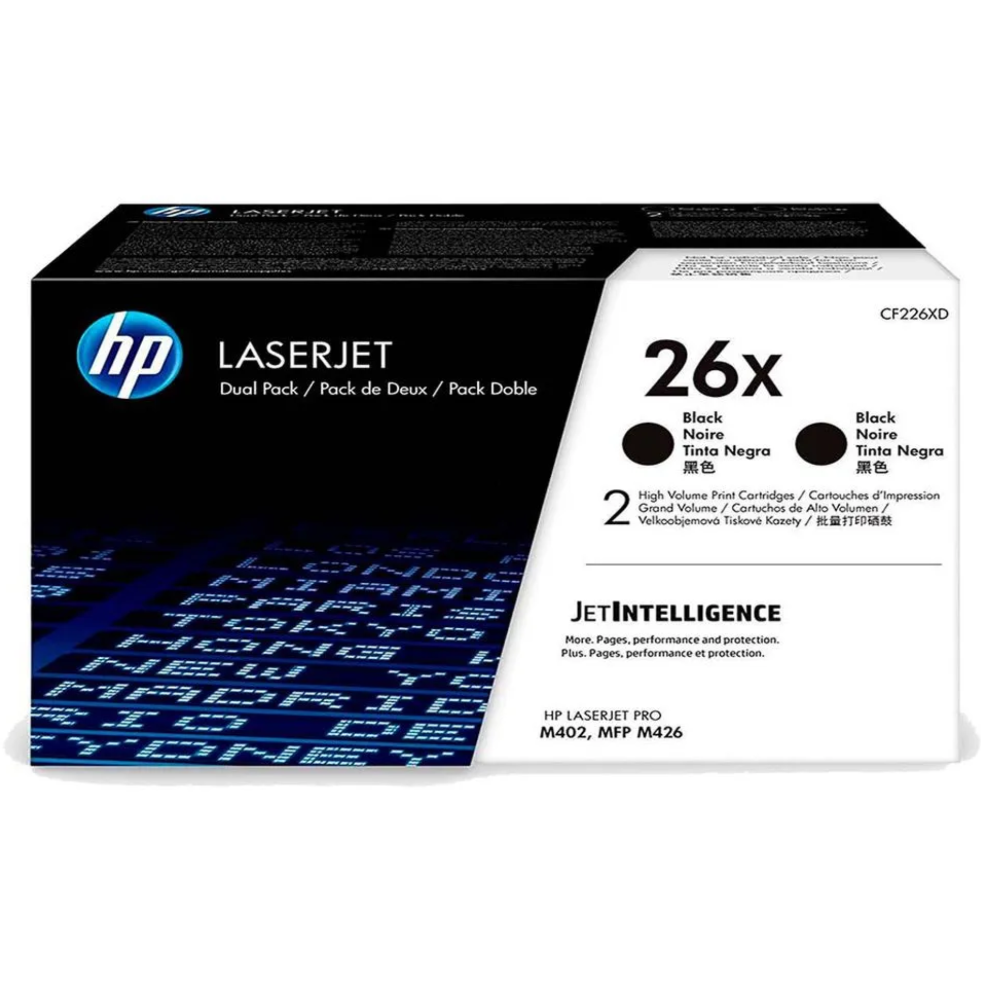 Cartuchos toner hp cf226xd (26x) dual pack